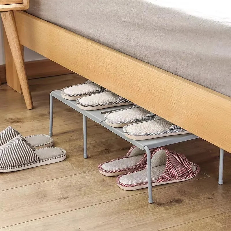 ABS Shoe Rack Extensible Shoe Hanger Storage Space Saving Shelf Telescopic Storage Rack Household Kitchen Cabinet Organizer Zpaxo