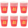 Wedding Paper Cups Red Xi Theme Small Disposable Tea Party Chinese