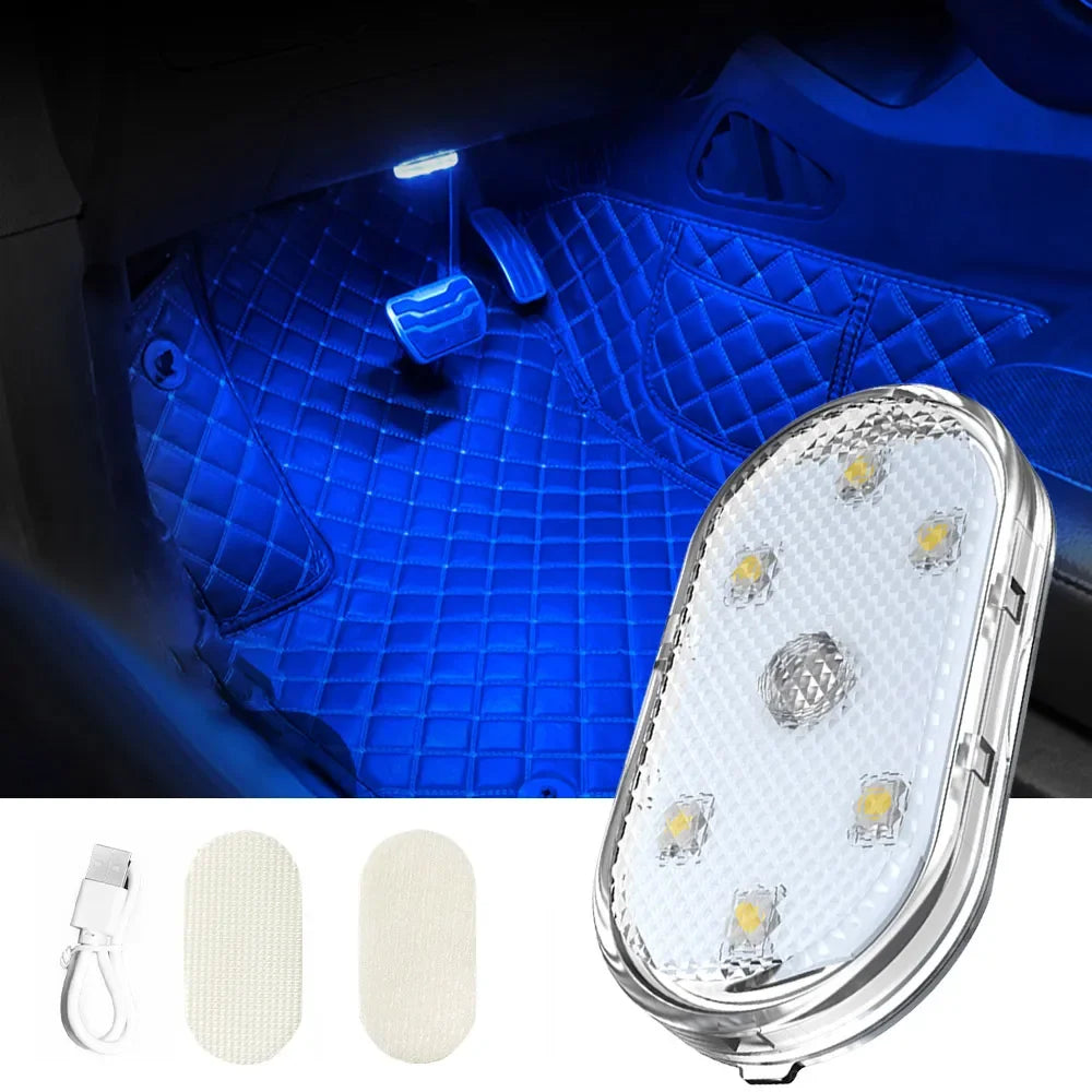 LED Touch Car Ceiling Light – USB Rechargeable Interior Lamp