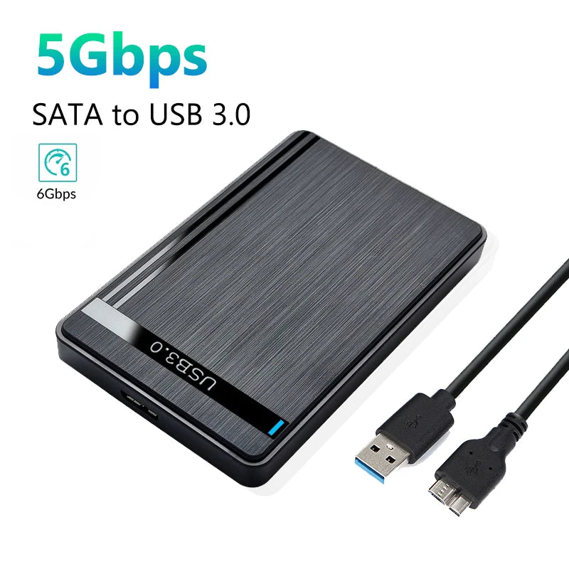 HDD Case SATA C USB 2 0 3 Enclosure Hard Drive Support 5Gbps Mobile