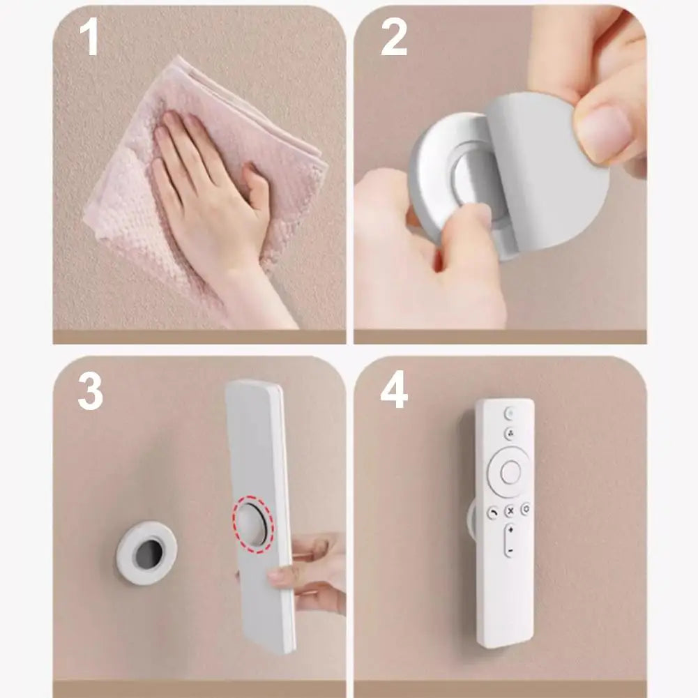 Magnetic Wall Mount Remote Control Holder – No-Drill (3/6 Pack) Wall Mount Organizer Zpaxo