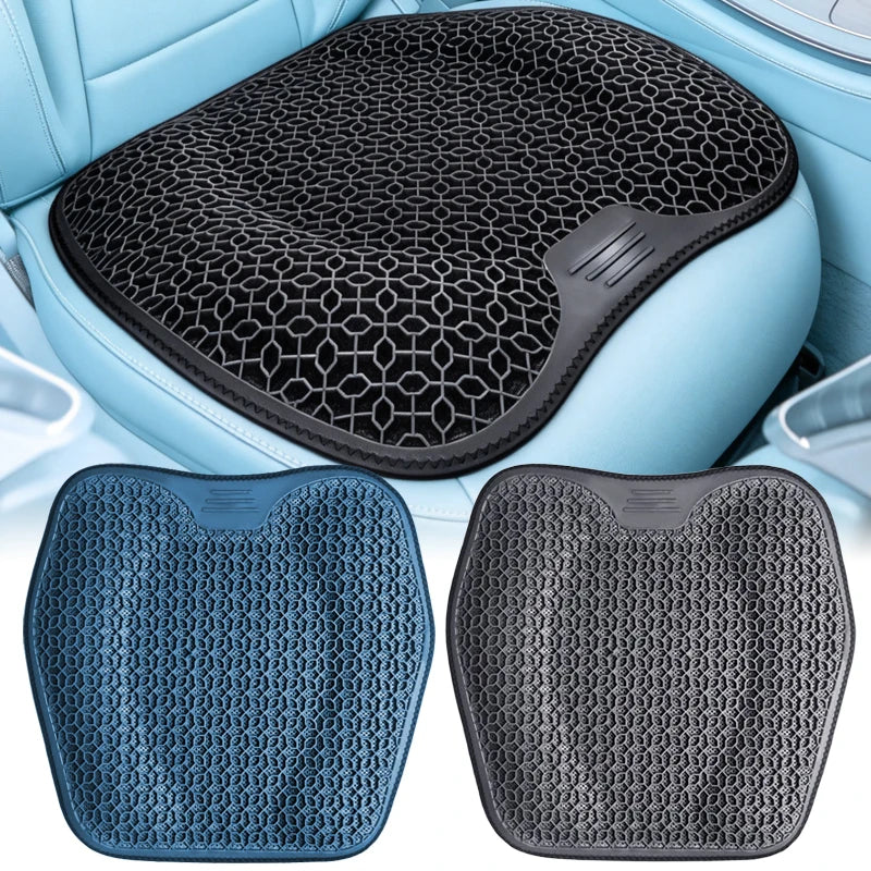 Honeycomb Gel Car Seat Cushion – Breathable Summer Seat Pad