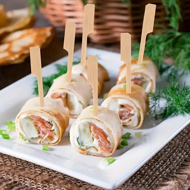 Disposable Bamboo Sticks Barbecue Tools Natural BBQ Skewers Camping