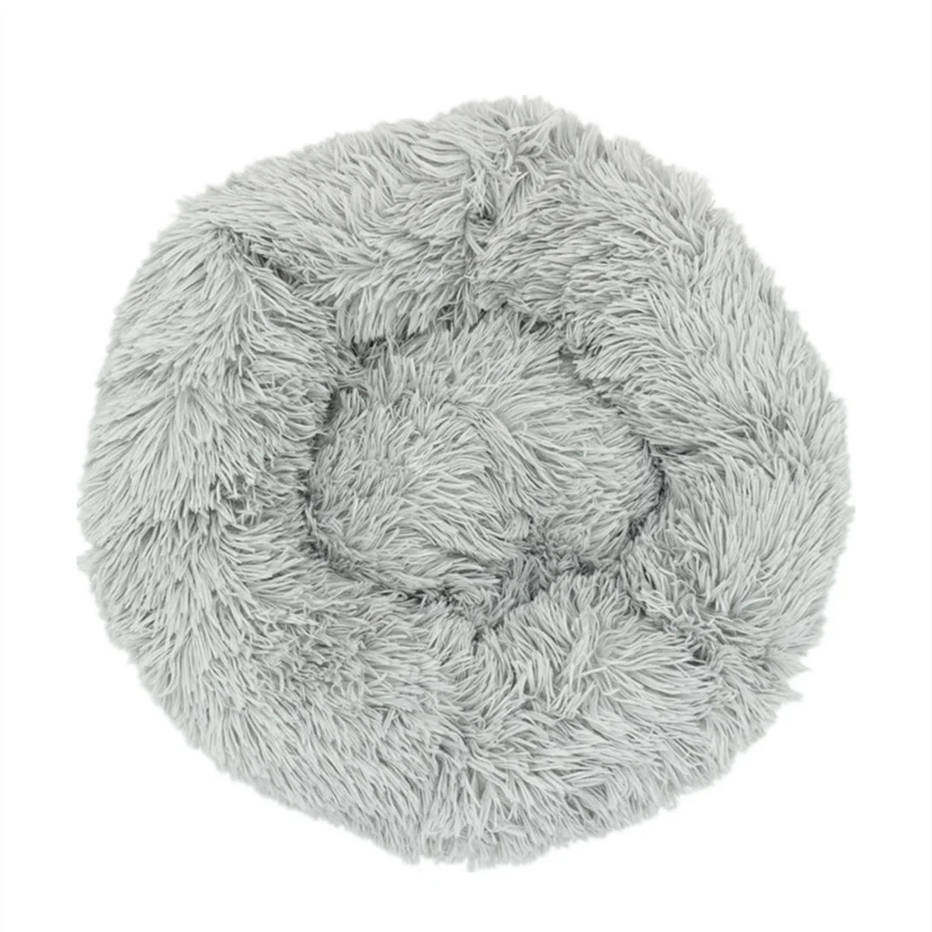 Soft Plush Donut Shaped Pet Bed Washable Comfortable Round Dog Cat