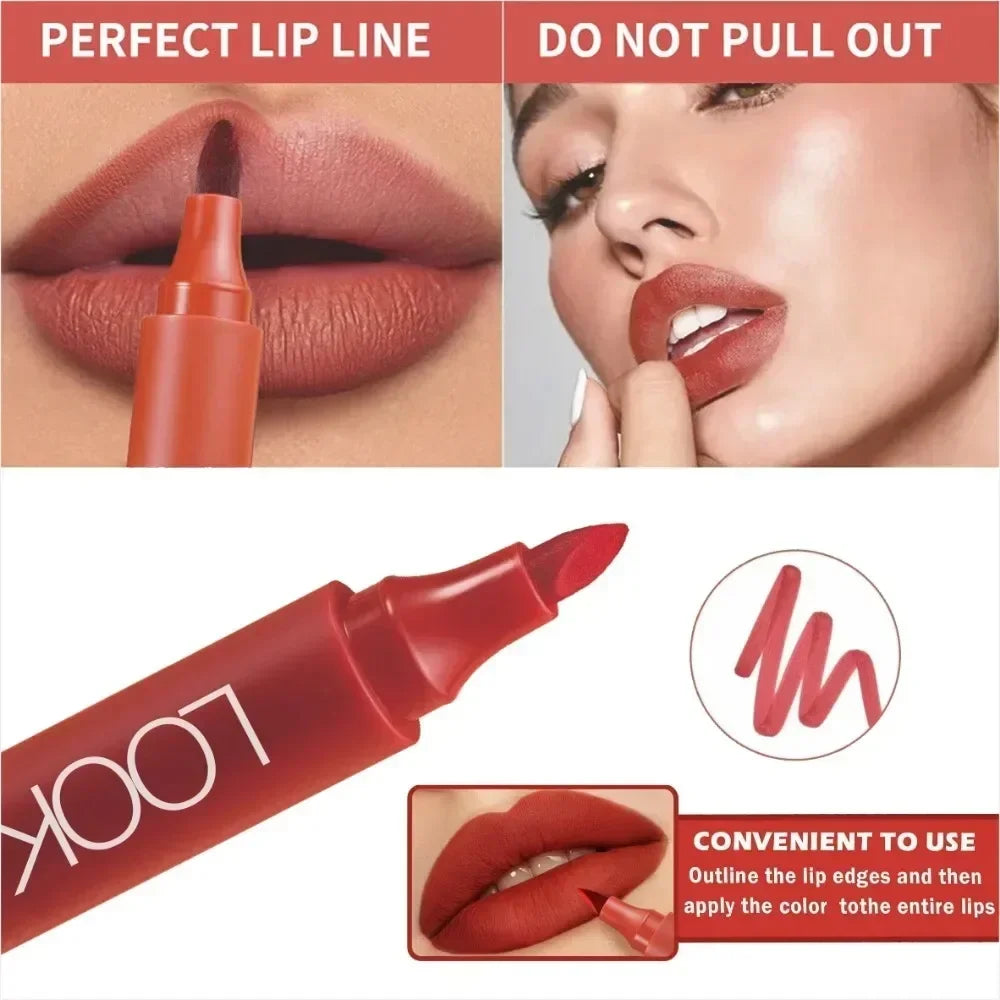 Plump Liquid Lipliner Pen Lasting Lipstick Marker Stick Waterproof Zpaxo
