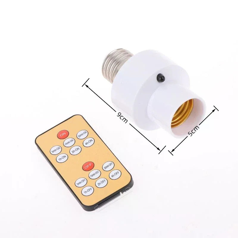 110V 220V E27 60W Wireless Remote Control Smart Timer Switch Lamp Zpaxo