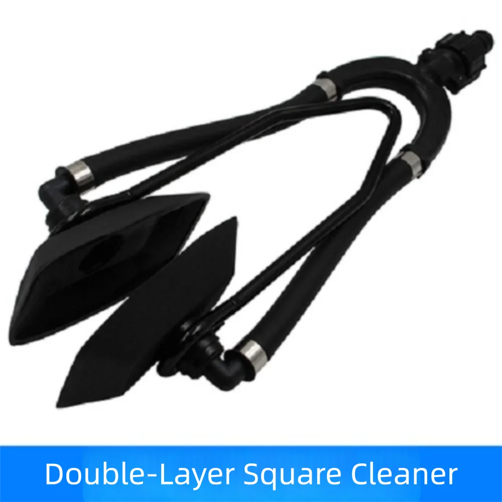 Universal Outboard Motor Water Flusher Dual Water Feed Large Rectangular Engine Flusher Sand Salt Flush Round Ear Cups Zpaxo Square double tube