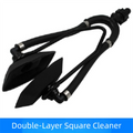 Universal Outboard Motor Water Flusher Dual Water Feed Large Rectangular Engine Flusher Sand Salt Flush Round Ear Cups Zpaxo Square double tube
