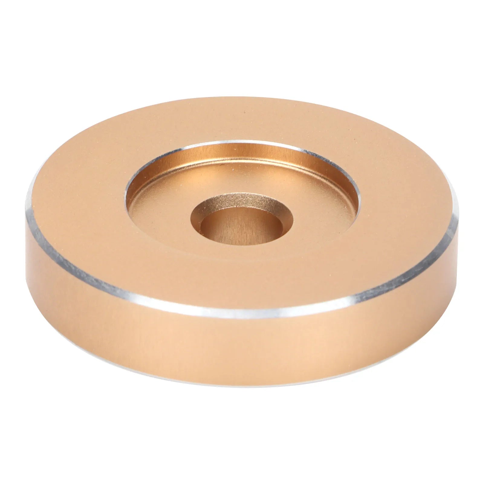 45 RPM Record Aluminum Turntable Adapter Large Hole Conversion Sheet Vinyl Black Clamp Adapter for Most Big Hole Records Zpaxo Gold