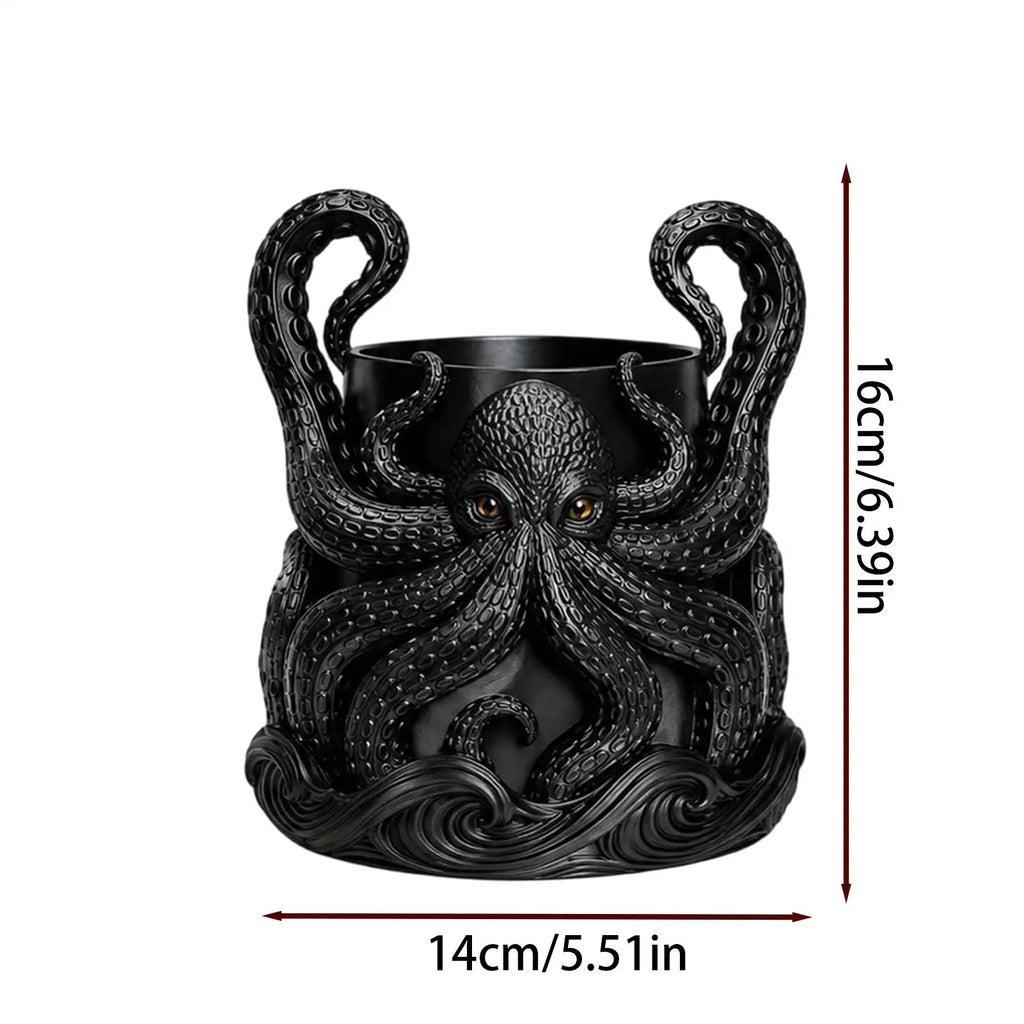 Octopus Planter Nautical Home Decor Drainage Animal Planters Office