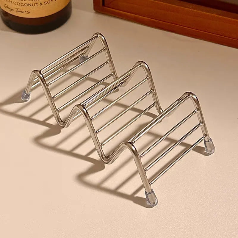 Stainless Steel Soap Rack Drainage Tray Multifunctional Bathroom
