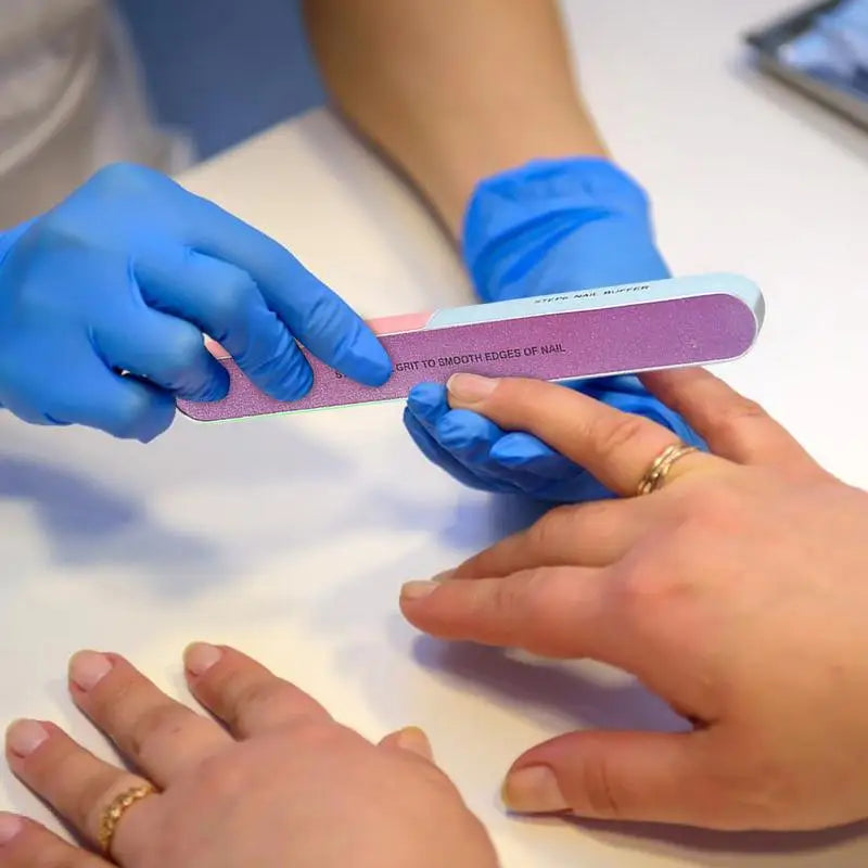 6-Sided EVA Nail File & Buffer – 7-Step Manicure Polishing Tool Nail File Buffer Zpaxo