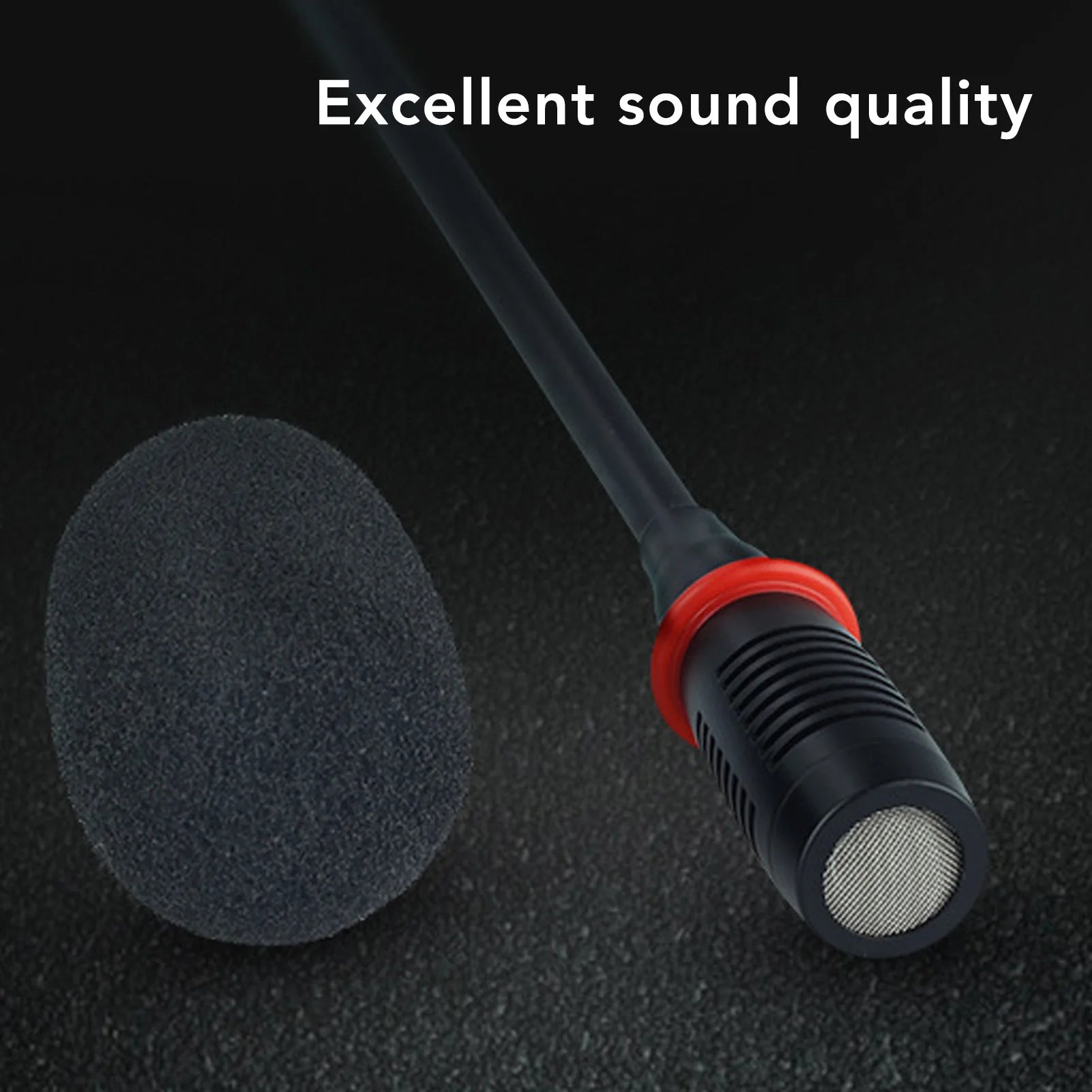 Condenser Gooseneck Microphone Clear Sound Indicator Windproof Cotton