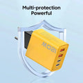 2 USB 2 Type Multi Port Wall Charger USB PD Adapter For Xiaomi iPhone 13 12 for Samsung Mobile Phone Plug Charging Zpaxo EU Plug black