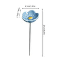 Ceramic Bee Watering Station – Flower Garden Stake & Bird Bath Bee Watering Station Zpaxo Blue 1PC