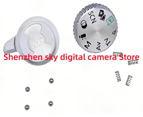 White Power Switch Lever Mode Dial Spring Ball Canon EOS R50