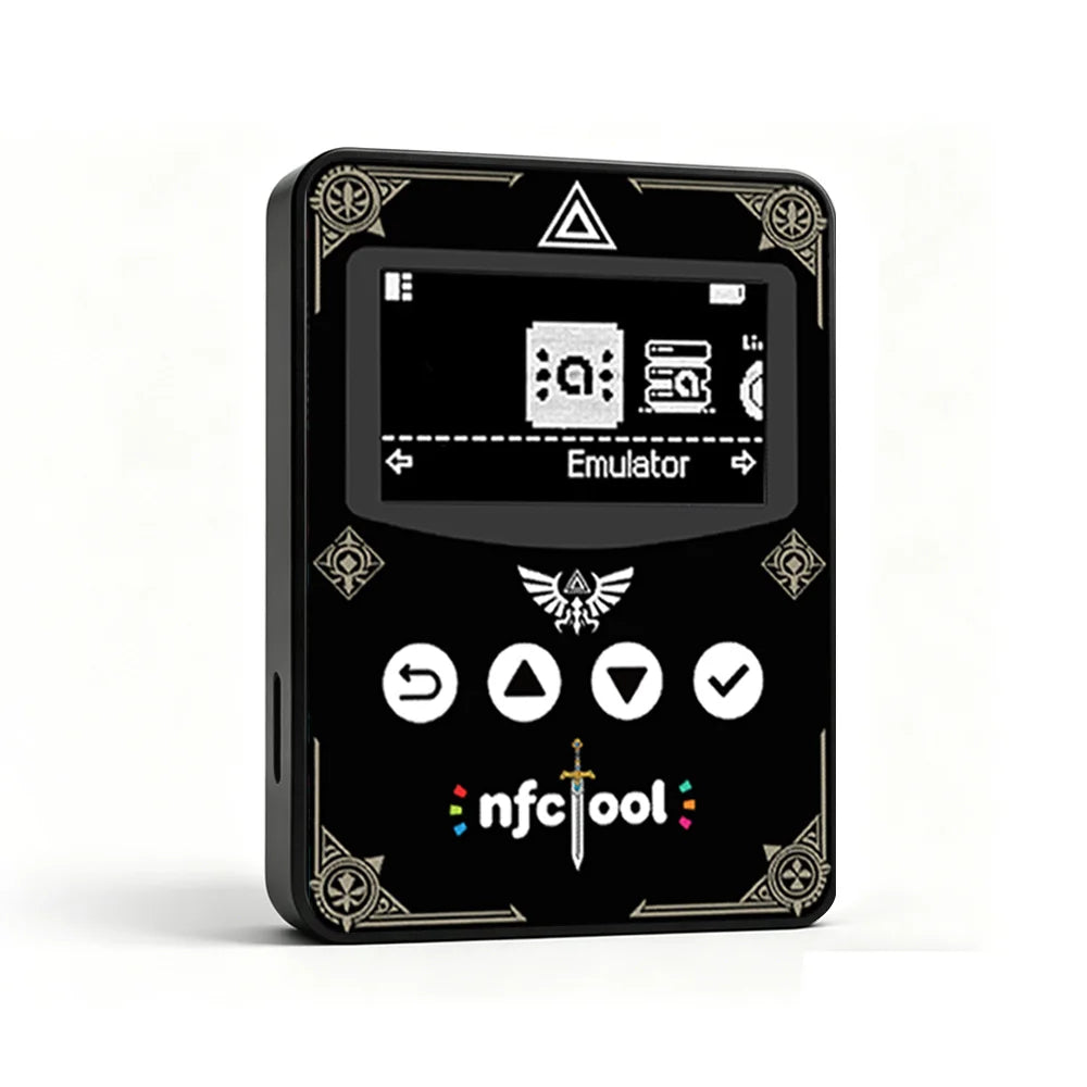New Button-Operated Edition Smart NFC Pixl.Js Simulator For Switch/Switch 2/3DS/Wii U Support 14 Languages & OLED HD Screen Zpaxo Black-C