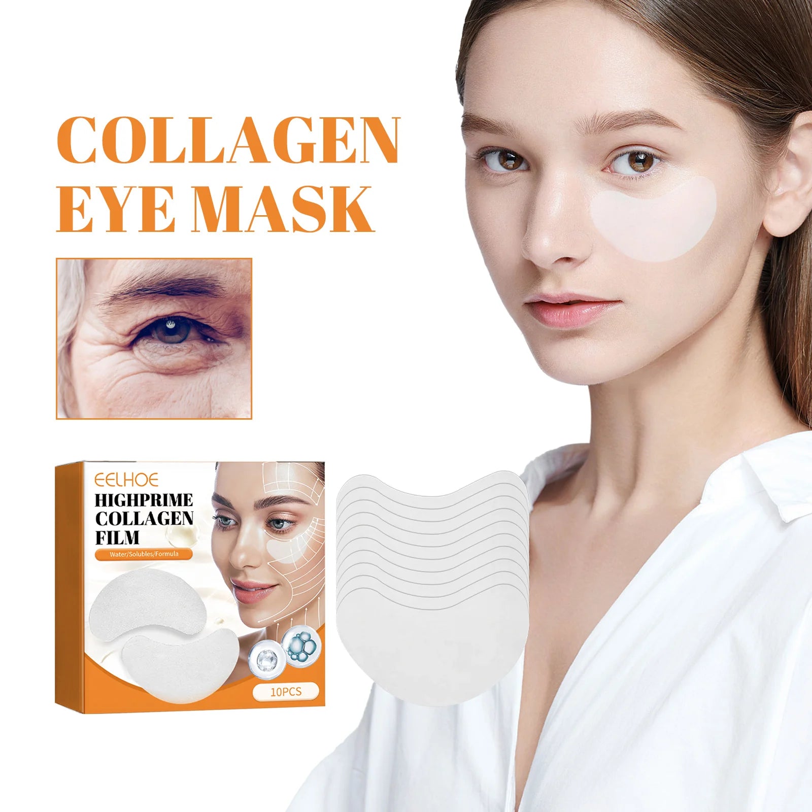 Collagen Eye Masks – Dark Circles, Bags & Anti-Wrinkle Patches Eye Care Patches Zpaxo