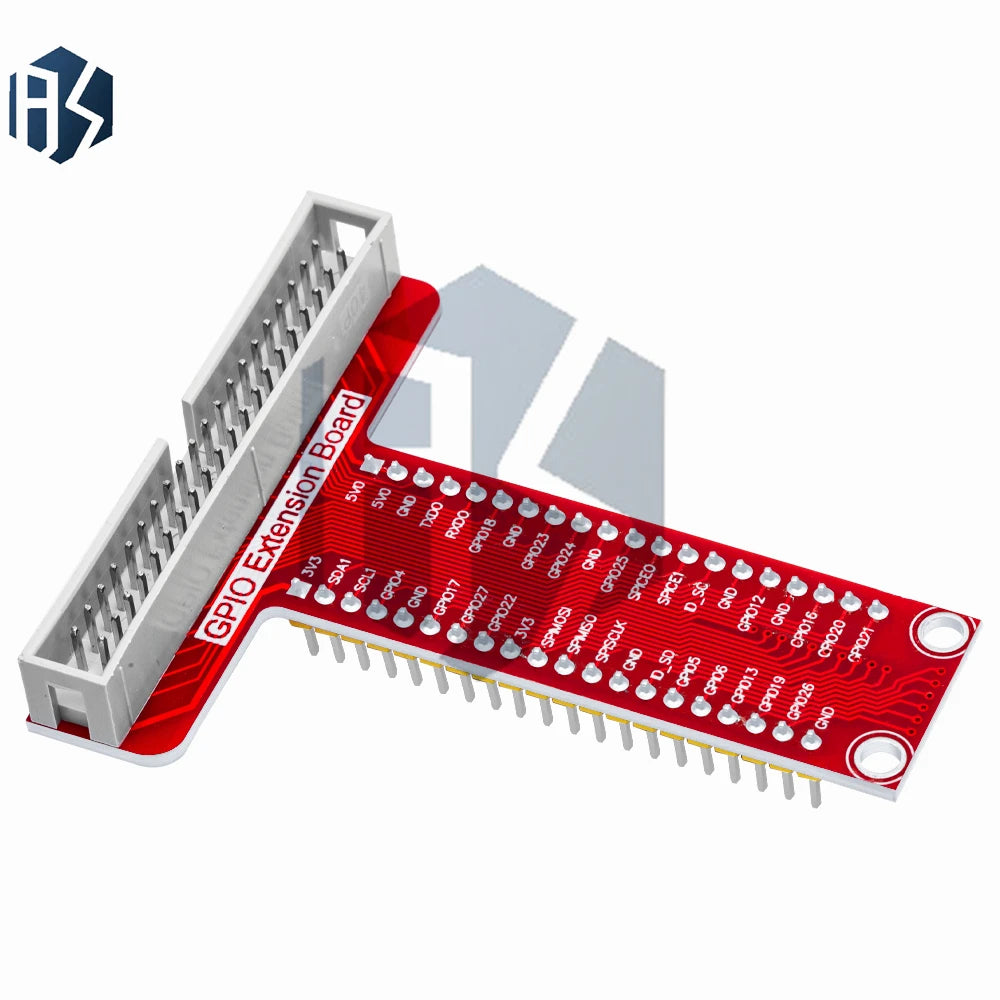 T-shaped GPIO Breakout Expansion Board 40-Pin Flat Ribbon Cable Zpaxo