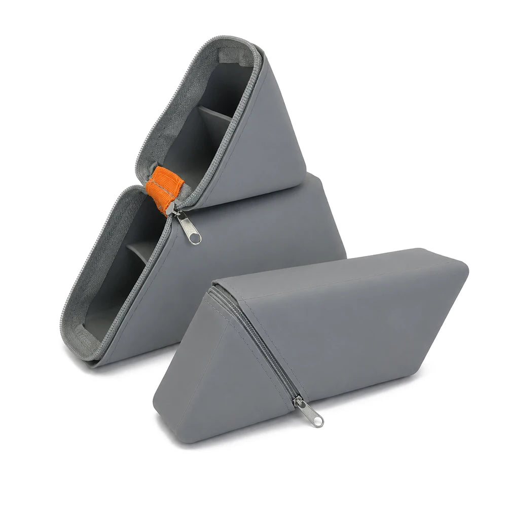 Stylish Portable Silicone Pen Holder Foldable Desktop Organizer Multi-Purpose Pencil Cup For Office School Supplies Stationery Zpaxo Gray