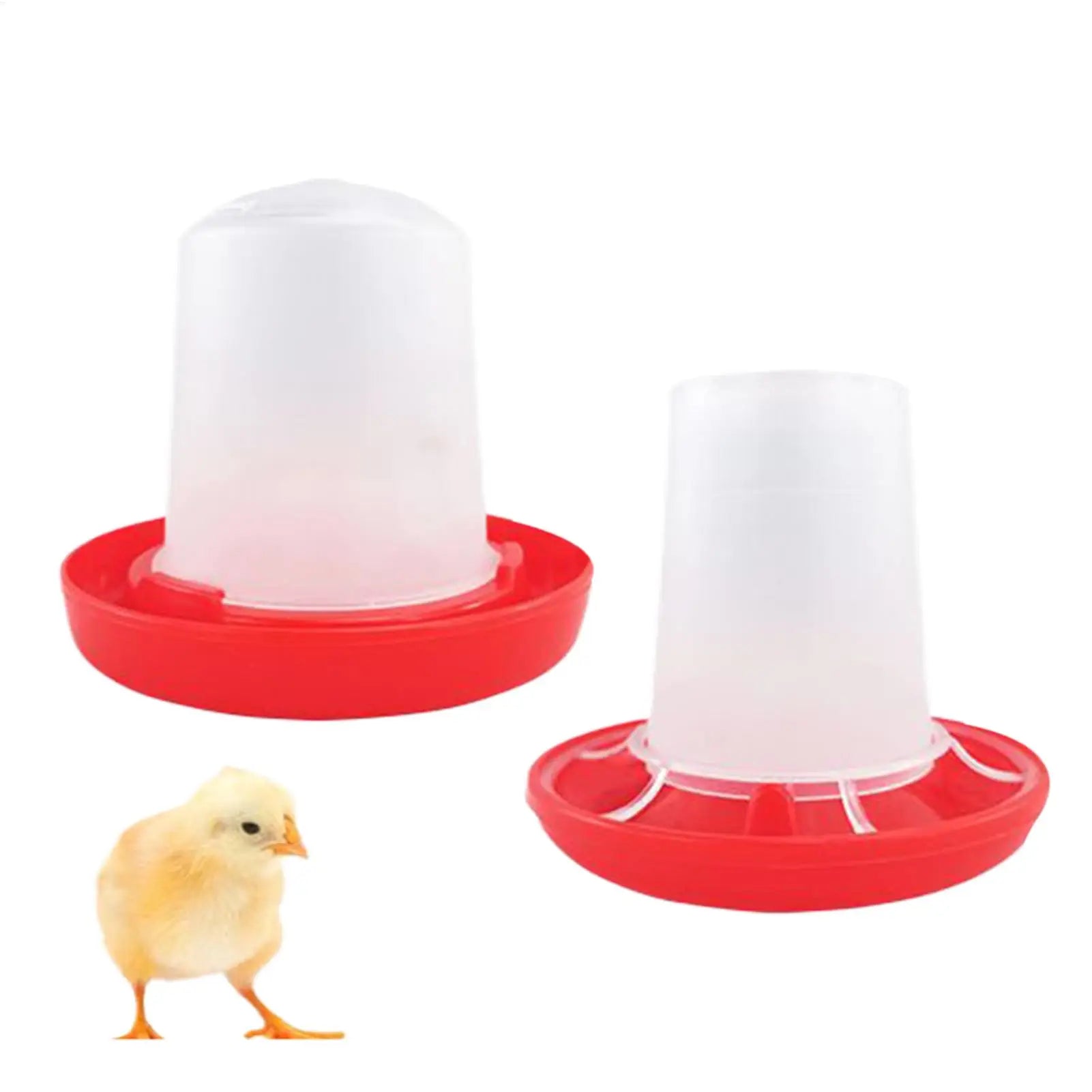 Chick Feeder Waterer Plastic Rotary Sleeve Design Automatic Feeding