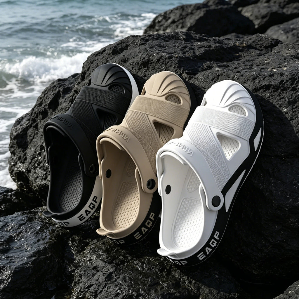 Men's Breathable Summer Clogs Anti-slip Outdoor Beach Shoes Casual
