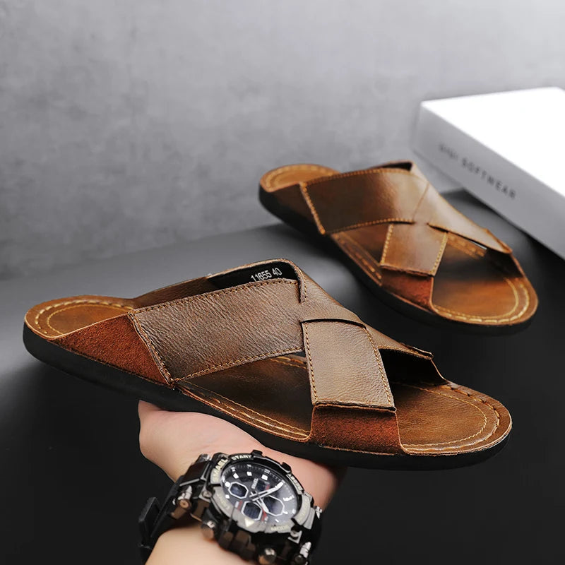 Men's Slippers Comfortable Lightweight Soft Sole Casual Slides Indoor Zpaxo 11655 1 47