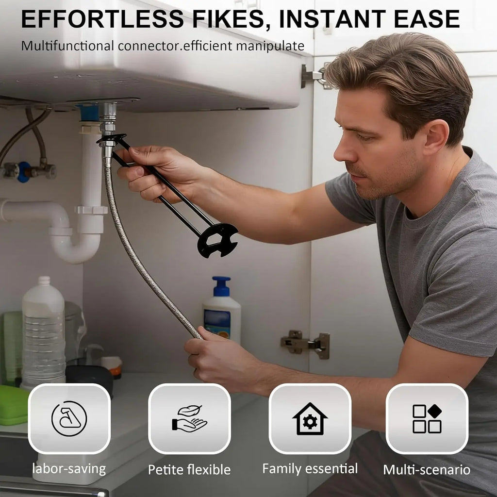 Multifunctional Basin Wrench – Sink Faucet Tool for Tight Spaces