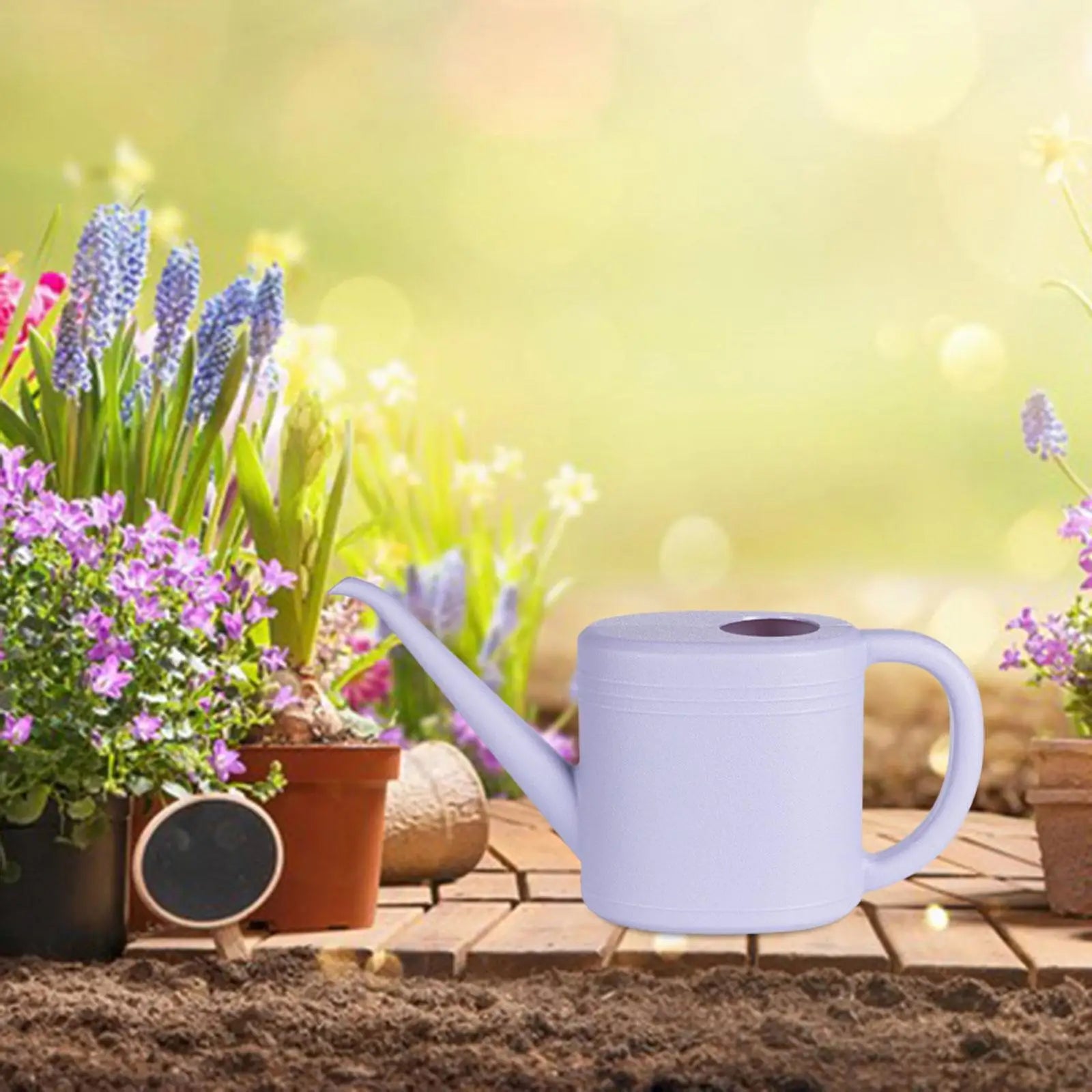 Watering Can Household Practical Modern for Home Office Saving Effort Lightweight Ergonomic Handle Watering Pot Easy to Use Zpaxo violet 1L