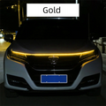 Waterproof Dynamic Meteor Car Hood Lights Strip 12V Cuttable LED Zpaxo Gold 150cm