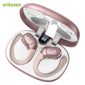 Bluetooth Headphones TWS Wireless Earbuds Over-ear Earpieces Mics LED