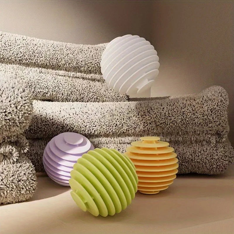 6pcs Reusable Anti-Tangle Laundry Balls - Magic Wrinkle Remover, Static Reducer, Fabric Softener - No Electricity Needed Zpaxo