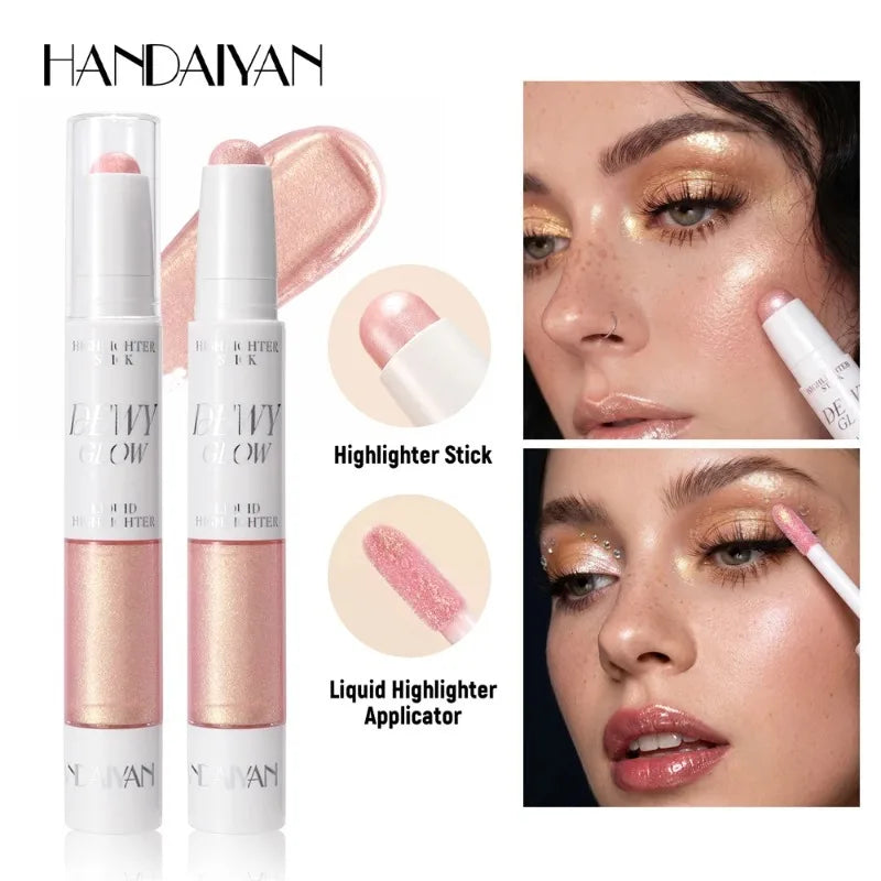 Dual-end Highlight Pen Long-lasting Waterproof Face Brightening