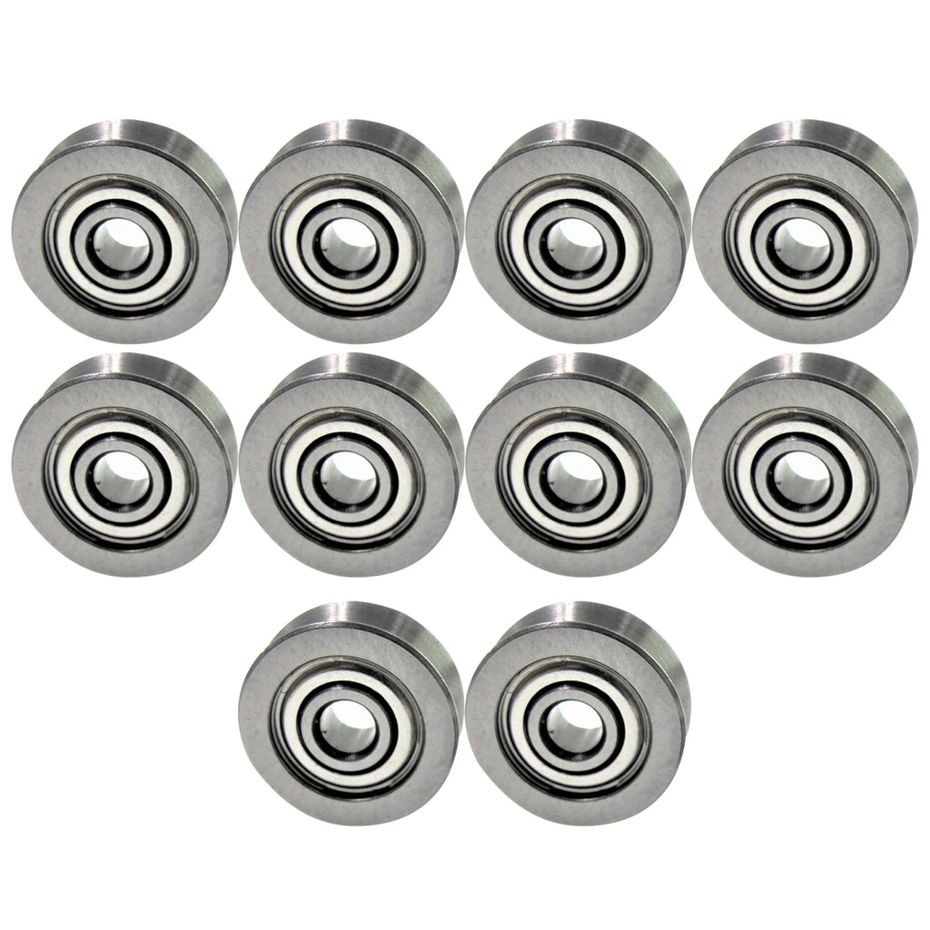 V Groove Sealed Ball Bearing Carbon Steel V623ZZ Guide Track Roller