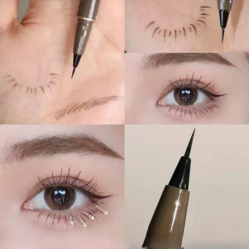 4 Colors Waterproof Liquid Eyebrow Easy Sweat-proof Pen Ultra Thin