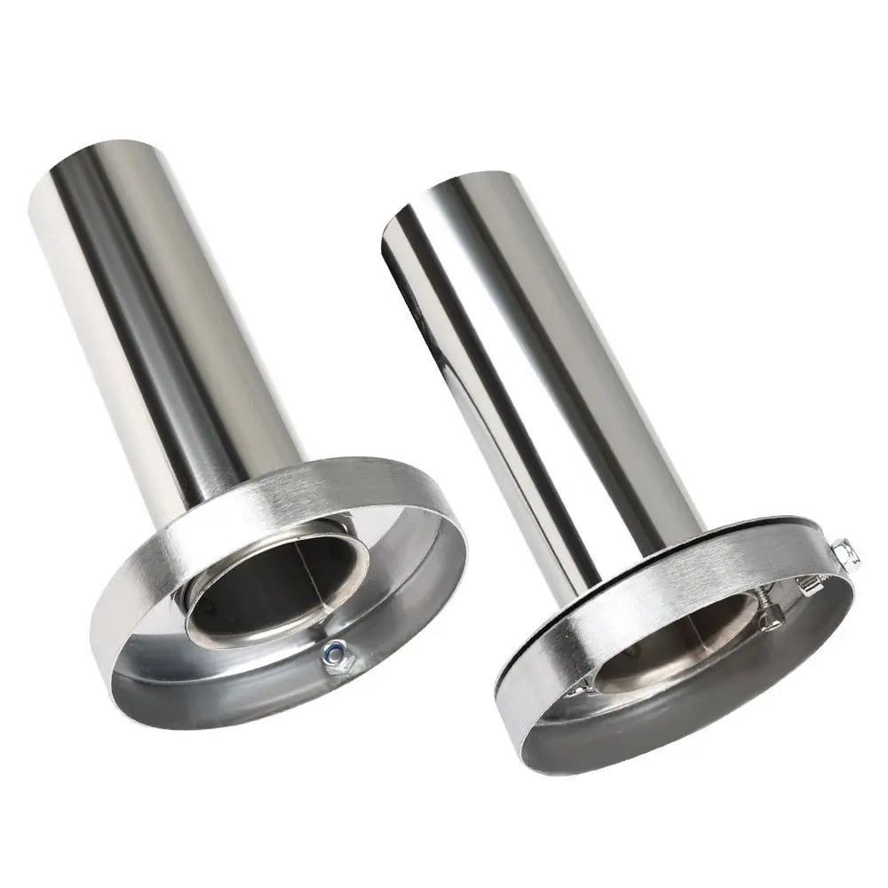 304 Stainless Steel Exhaust Muffler Tip Round Universal Tailpipe Zpaxo