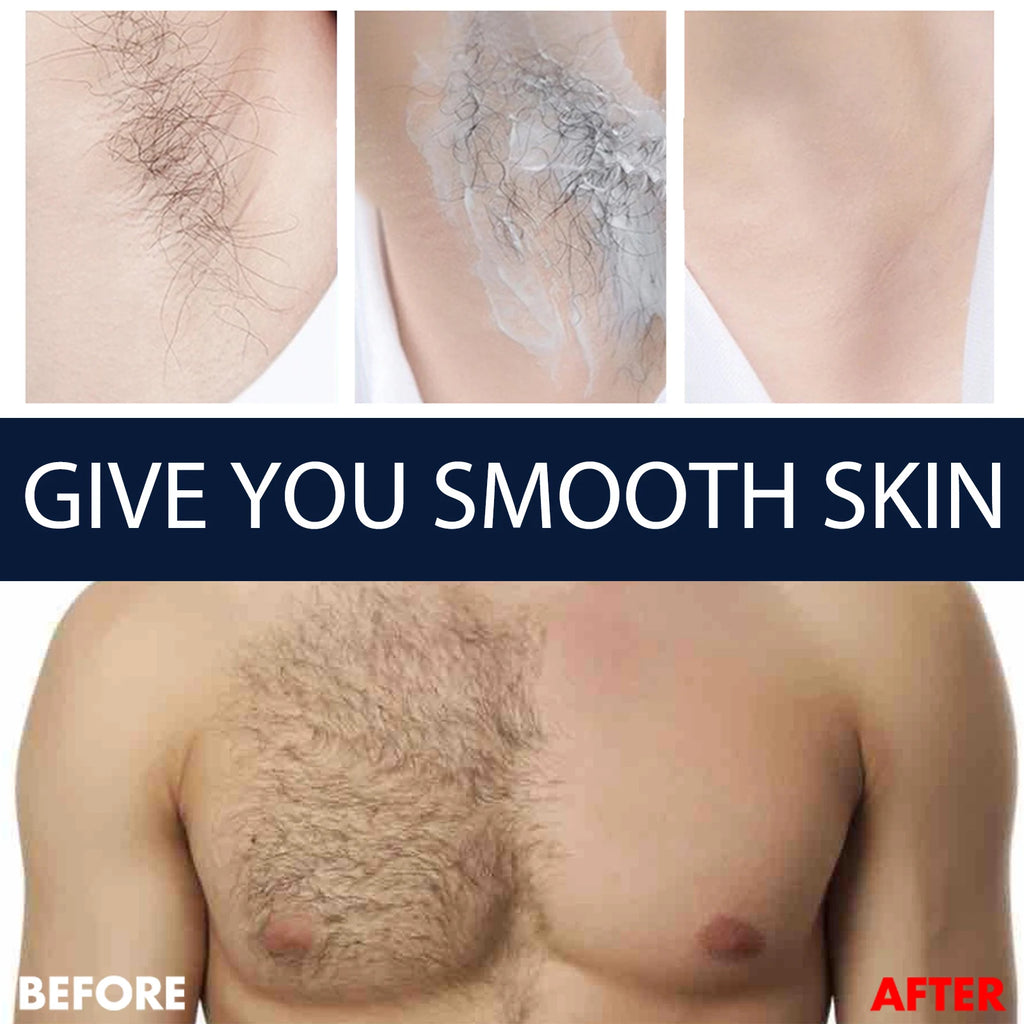 Men's Hair Removal Cream, Gentle & Non-Irritating, For Chest, Armpit & Leg Hair, Smooth Full-Body Hair Removal Cream for Men Zpaxo