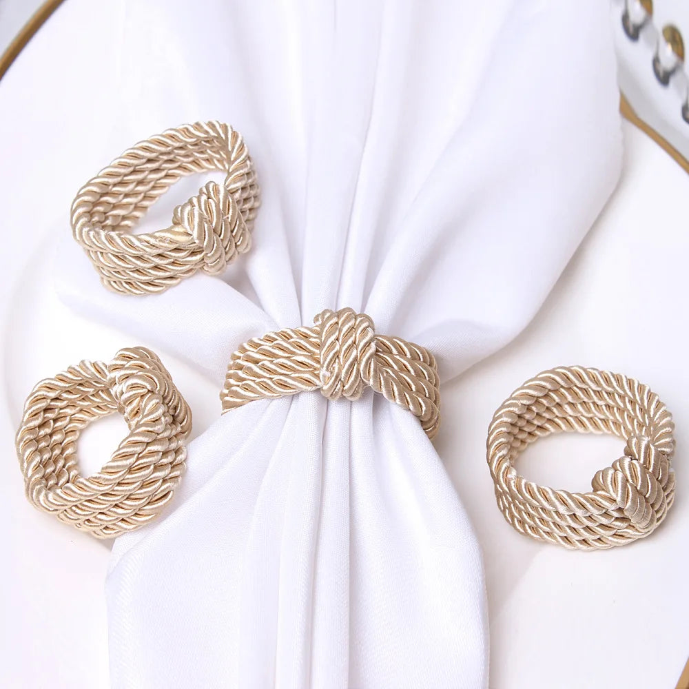 Woven Rope Napkin Ring – Rustic Table Decor for Any Occasion