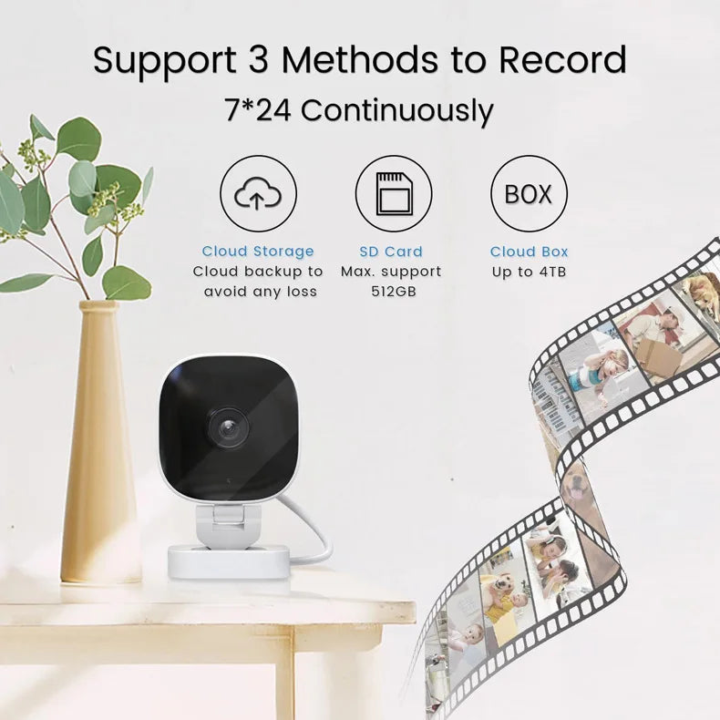 4K Mini Security Camera IP65 Waterproof Full Night Vision Motion