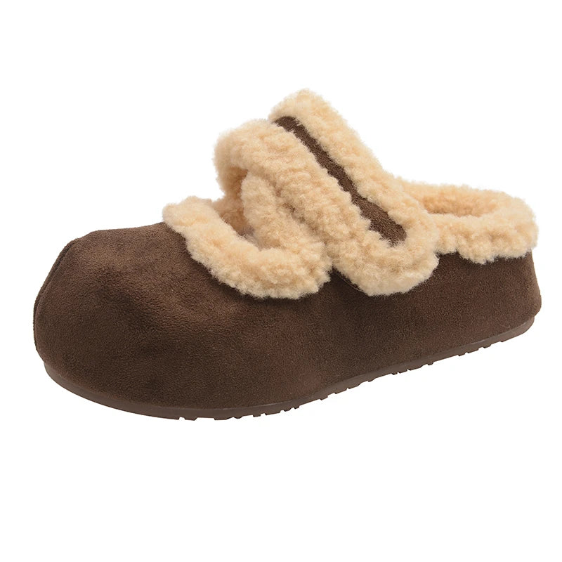 Women Casual Slippers 2025 Winter Fashion Bootie Soft Sole Home Zpaxo 40 coffee