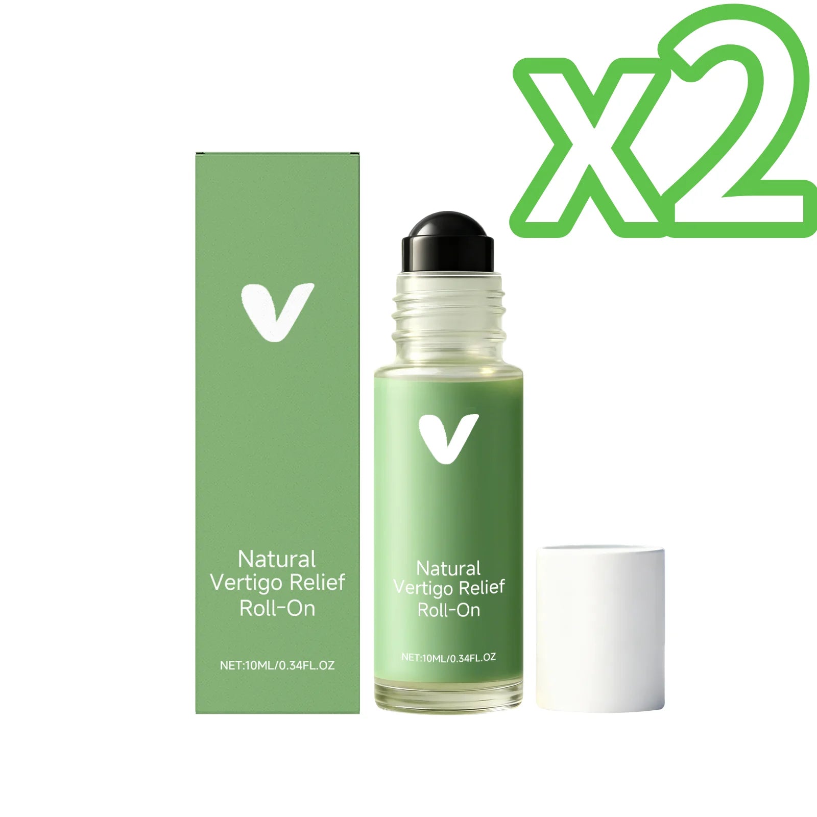 Menthol Vertigo & Dizziness Relief Roll-On Oil 10ml Soothing Relief Oil Zpaxo 10ml Boxed X 2PCS