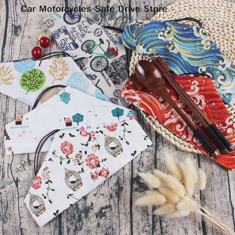 CMPortable Tableware Bag Japanese Reusable Drink Straw Chopstick