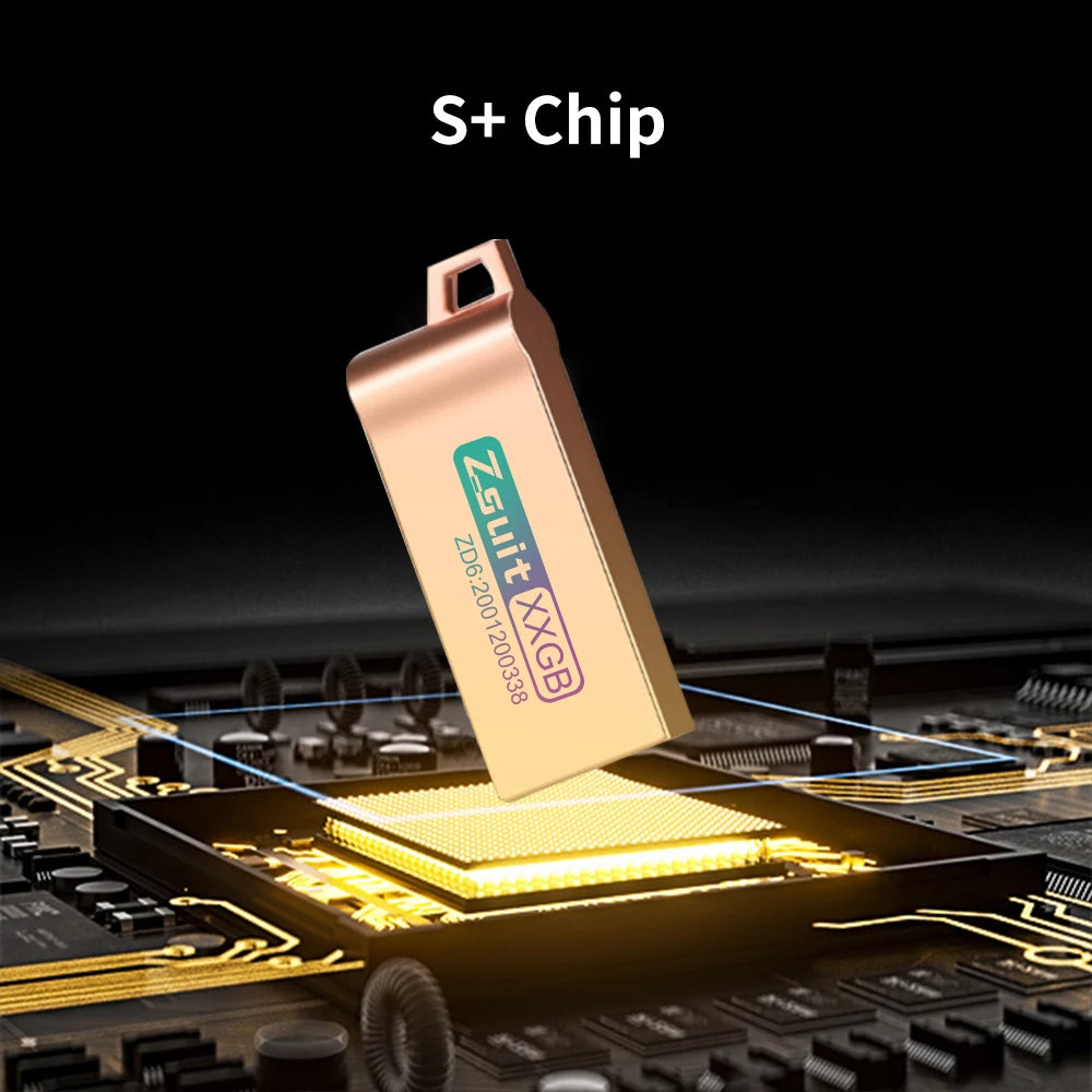 ZSUIT CXFK 3.0 Metal USB Flash Drive 64GB Pen Drive 4GB 8GB 16GB U Disk 32GB Memory Stick 128GB USB Storage Stick Custom LOGO Zpaxo