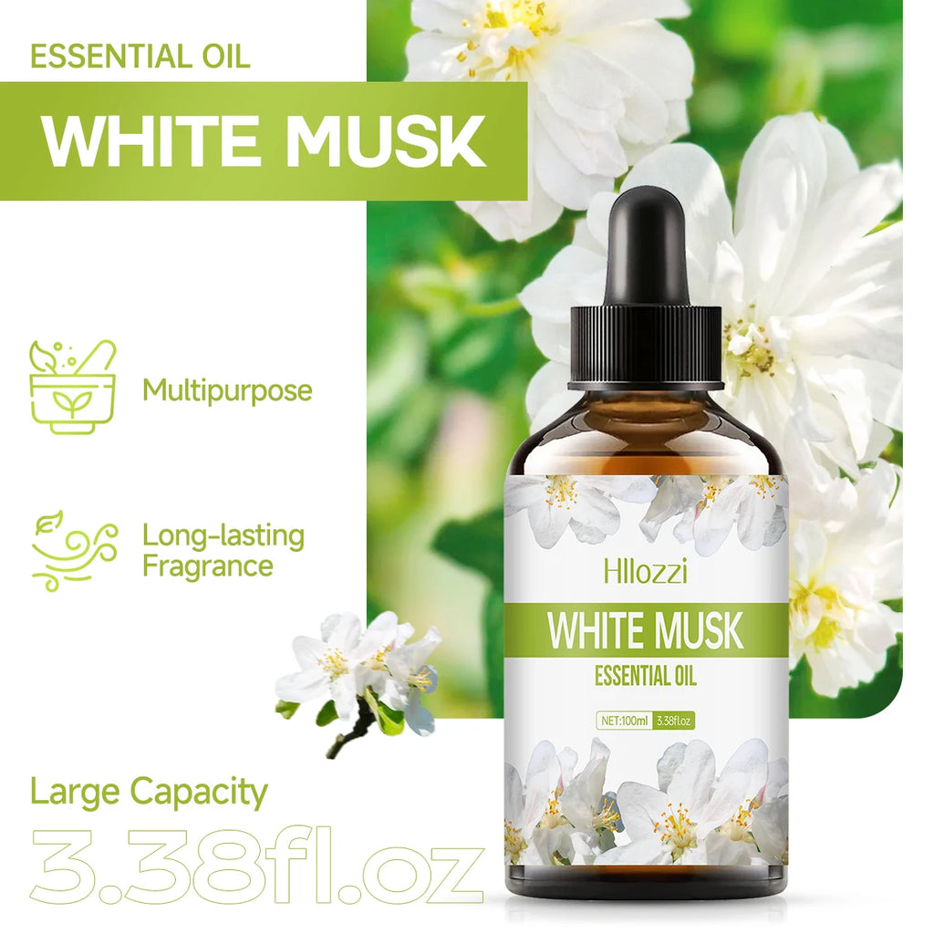 White Musk Essential Oil Very Suitable Diffusers Humidifiers Home Zpaxo