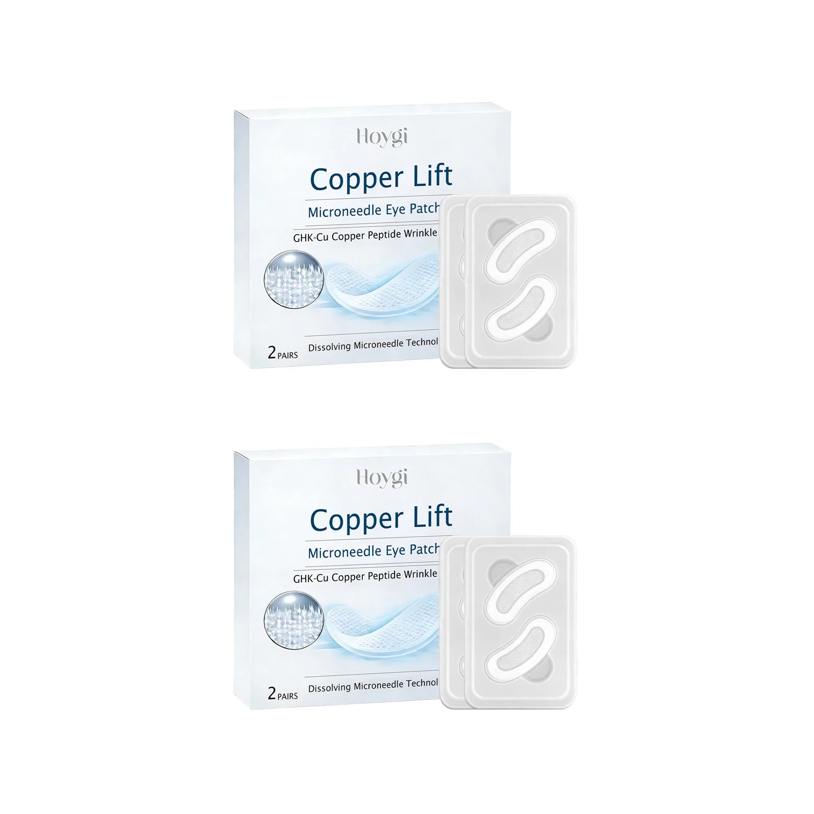 Hoygi Microneedle Eye Patches – Dark Circles & Puffiness Relief Eye Patch Mask Zpaxo 4pairs