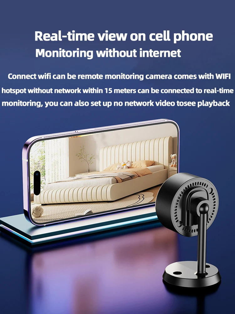 Mini Security Battery Camera 5MP HD Indoor Human Detection Micro Smart Home Small Recorder Video Surveillance Monitor IP Cameras Zpaxo