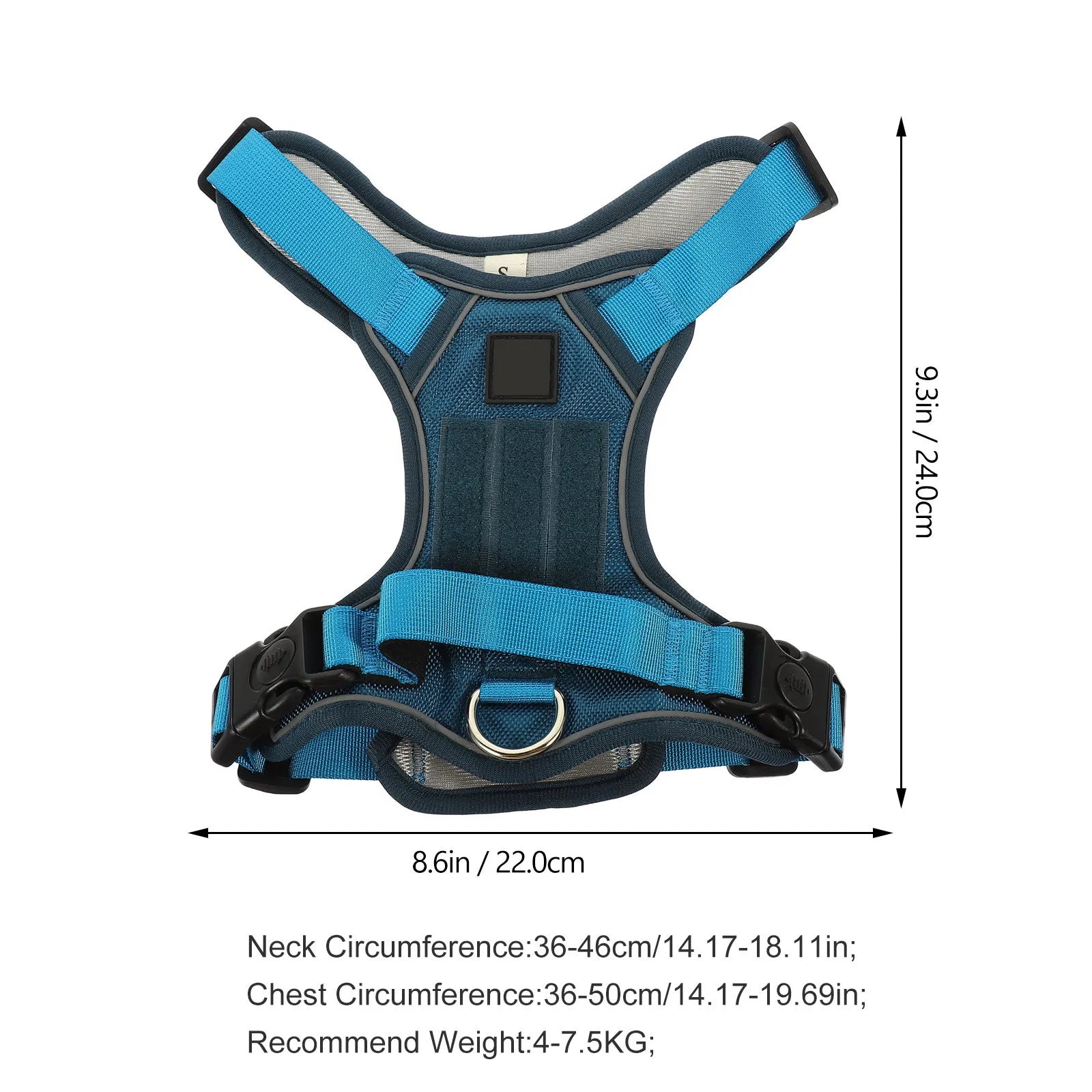 Portable Dog Harness Adjustable Puppy Vest Reflective Wear Resistant