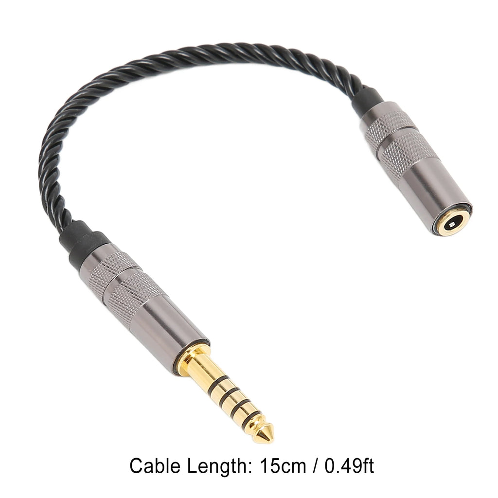 Headphone Adapter Cable Gold Plated Balanced Male Stereo Female Cord