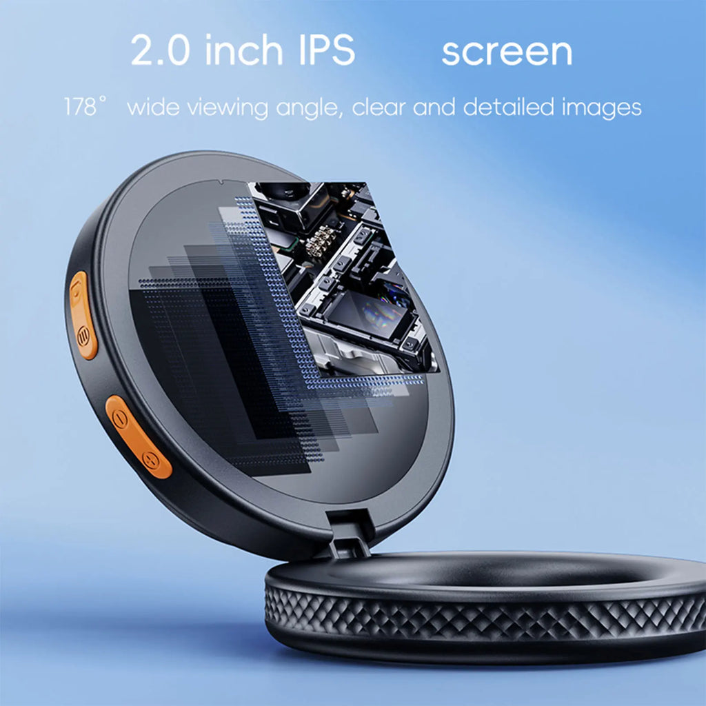 Handheld Digital Microscope 500X Magnification Magnifying Glass with IPS Screen and 3 Levels LED Light for Adults Kids Elderly