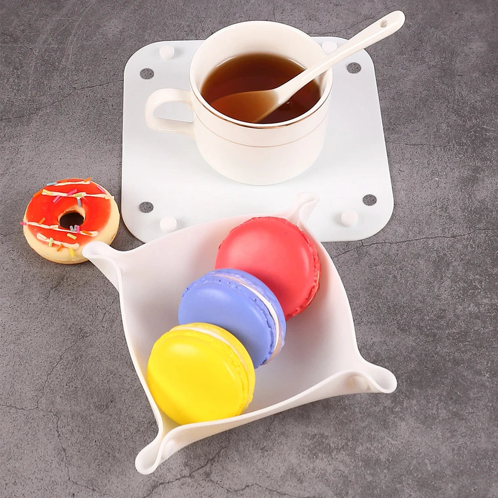 1PC Multi-purpose Silicone Coaster Anti-Scalding Mat Anti-slip Pot Snack Fruite Storage Tray Desktop Organizer Mat Home Decor Zpaxo